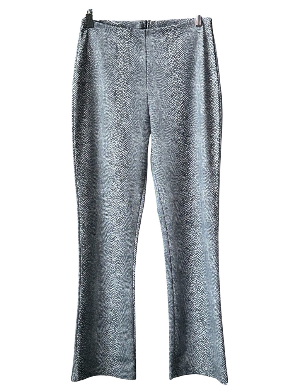 Vintage Joe Benbasset Y2K Snakeskin Print Flare Pants Size 9 Made USA